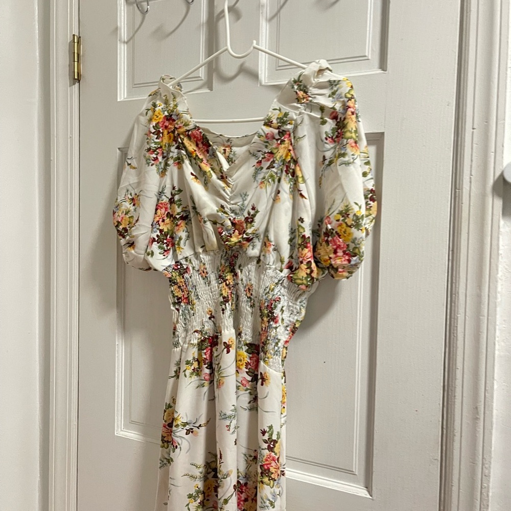 Floral Puff Sleeve Dress